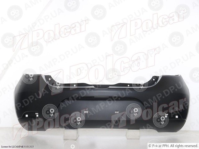 Бампер задній Dacia SANDERO, 2012- POLCAR 28B196