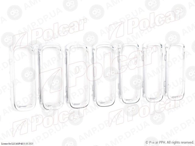 Накладка решітки Jeep RENEGADE, 2014- POLCAR 34L105-2