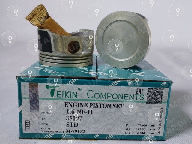 Поршень із пальцем STD (к-кт на двигун) 1.6 NF-II TEIKIN 35197-STD