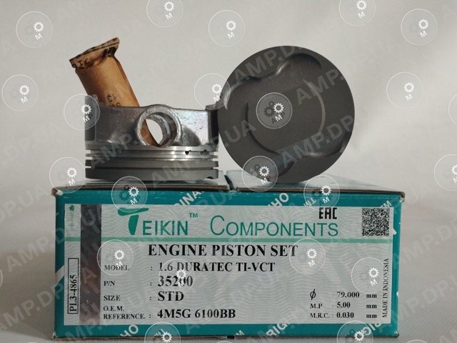 Поршень із пальцем STD (к-кт на двигун) 1.6 DURATEC TI-VCT TEIKIN 35200-STD