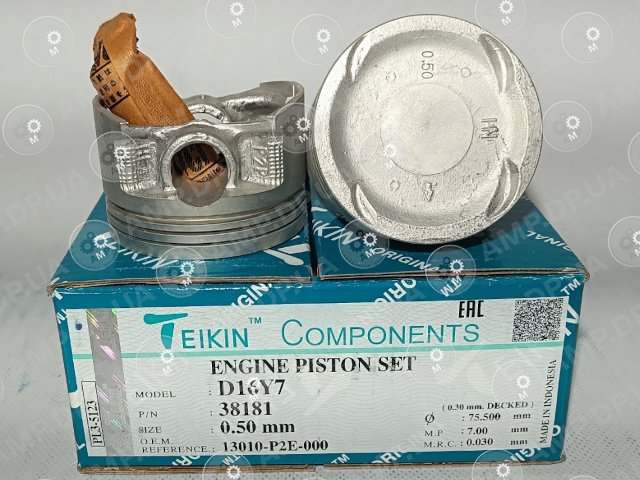 Поршень із пальцем +0.50мм (к-кт на двигун) D16Y7 TEIKIN 38181-050