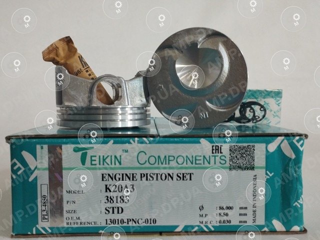 Поршень із пальцем STD (к-кт на двигун) K20A3 TEIKIN 38185-STD