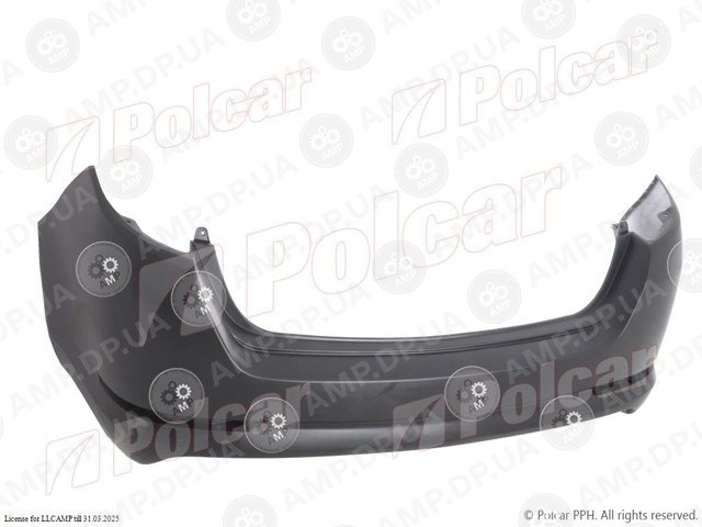 Бампер задній Kia Optima, 2010- POLCAR 41D196-1