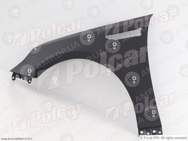 Крило переднє ліве Kia Optima (JF), 2015- POLCAR 41D201