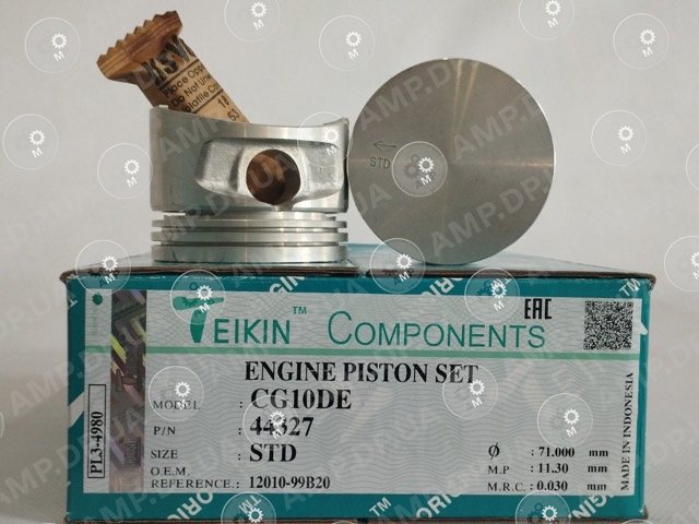 Поршень із пальцем STD (к-кт на двигун) CG10DE TEIKIN 44327-STD