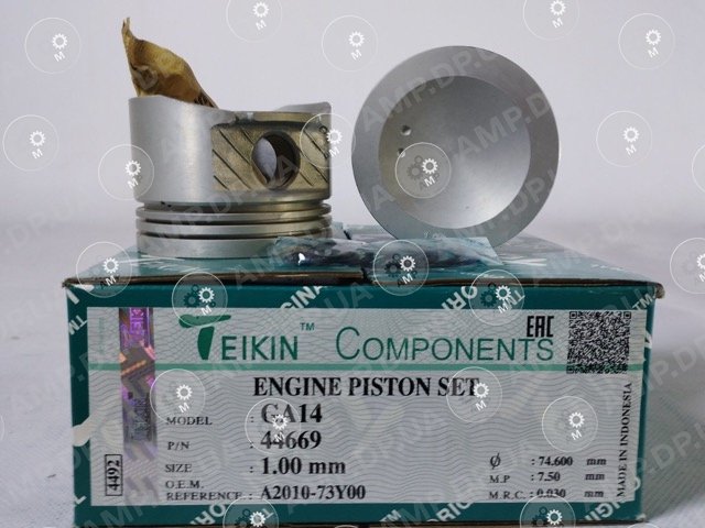 Поршень із пальцем +1.00мм (к-кт на двигун) GA14 TEIKIN 44669-100
