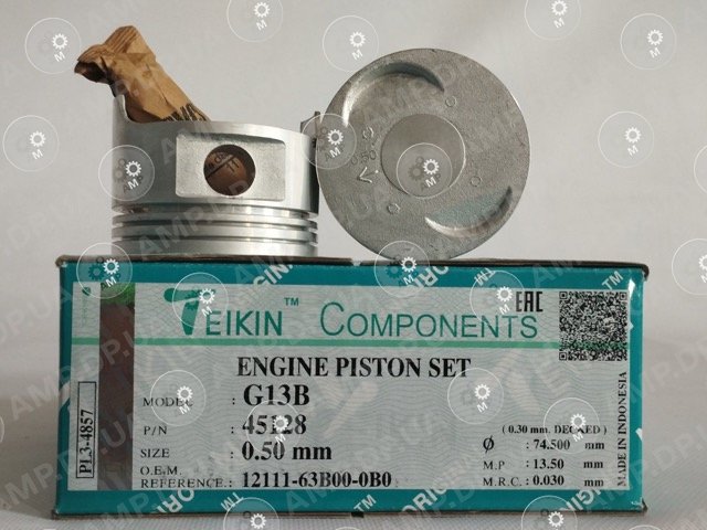Поршень із пальцем +0.50мм (к-кт на двигун) G13B TEIKIN 45128-050