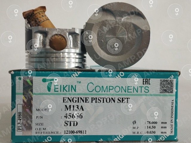 Поршень із пальцем STD (к-кт на двигун) M13A TEIKIN 45656-STD