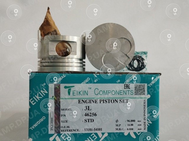 Поршень із пальцем STD (к-кт на двигун) 3L TEIKIN 46256-STD