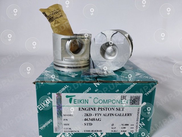 Поршень із пальцем STD (к-кт на двигун) 2KD - FTV ALFIN GALLERY TEIKIN 46348AG-STD