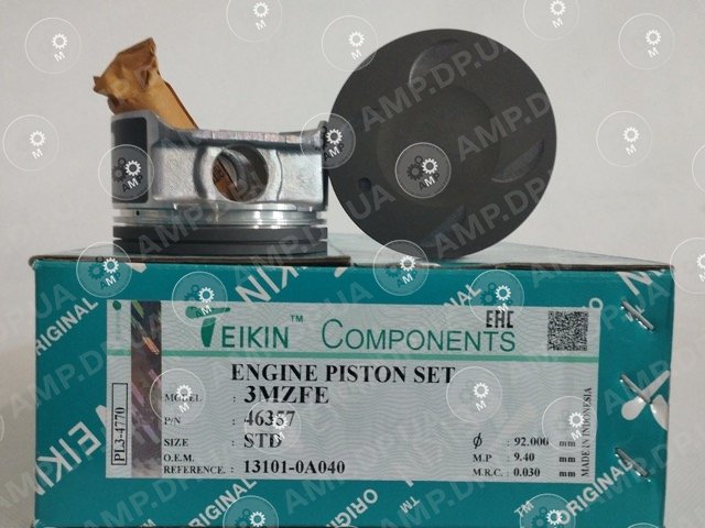 Поршень із пальцем STD (к-кт на двигун) 3MZFE TEIKIN 46357-STD