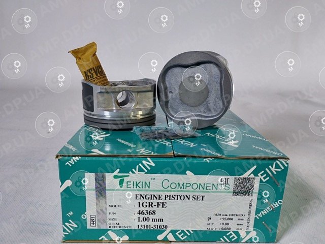 Поршень із пальцем +1.00мм (к-кт на двигун) 1GR-FE TEIKIN 46368-100
