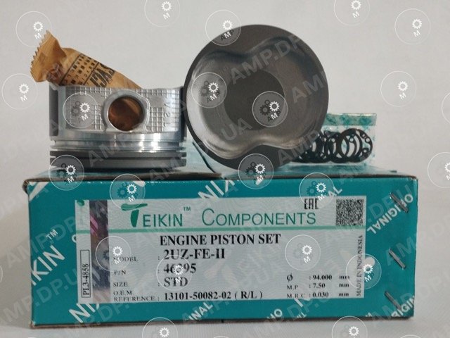 Поршень із пальцем STD (к-кт на двигун) 2UZ-FE-II TEIKIN 46395-STD