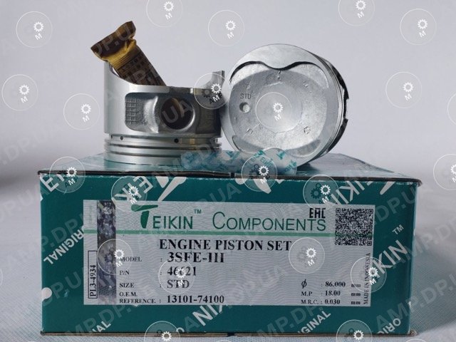 Поршень із пальцем STD (к-кт на двигун) Toyota 2,0L (3SFE-III,3SFE) TEIKIN 46621-STD