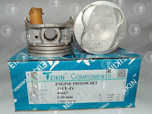 Поршень із пальцем +0.50мм (к-кт на двигун) Toyota 2,0L (3SFE-IV) TEIKIN 46667-050