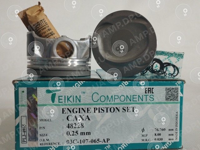 Поршень із пальцем +0.25мм (к-кт на двигун) CAXA TEIKIN 48228-025