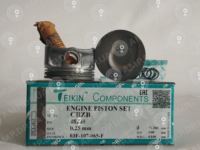 Поршень із пальцем +0.25мм (к-кт на двигун) CBZB TEIKIN 48230-025