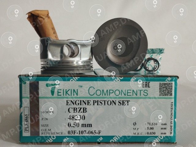Поршень із пальцем +0.50мм (к-кт на двигун) CBZB TEIKIN 48230-050