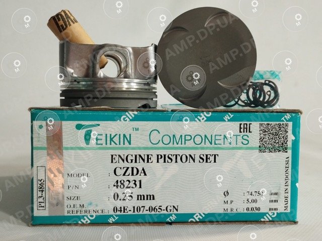 Поршень із пальцем +0.25мм (к-кт на двигун) CZDA TEIKIN 48231-025