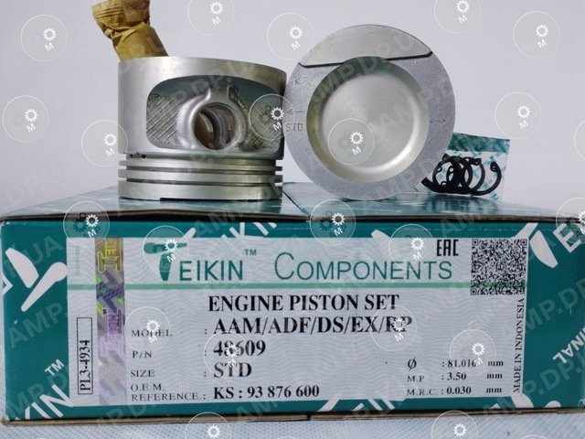 Поршень із пальцем STD (к-кт на двигун) VAG AAM/ADF/DS/EX/RP TEIKIN 48609-STD