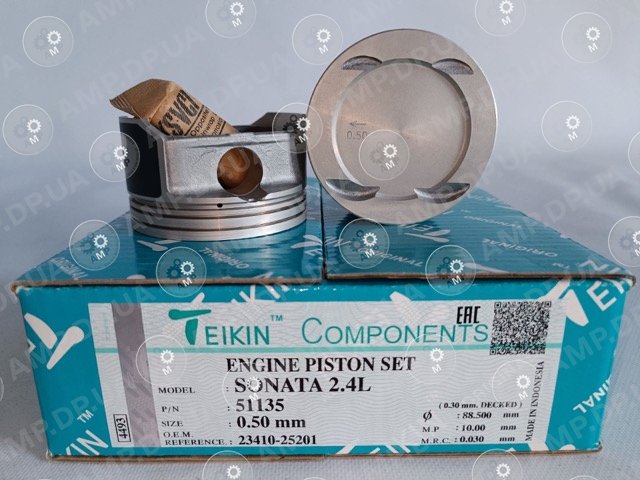 Поршень із пальцем +0.50мм (к-кт на двигун) SONATA 2.4L G4KE TEIKIN 51135-050