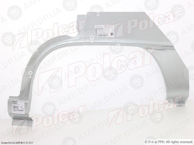 Ремкомплект крила заднього лівий OPEL KADETT E POLCAR 5505834K