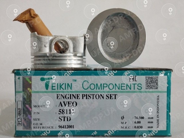 Поршень із пальцем STD (к-кт на двигун) AVEO TEIKIN 58117-STD