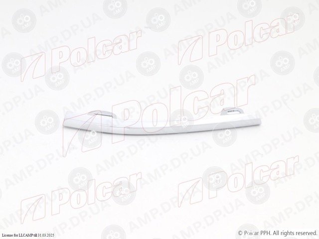 Накладка решітки бамперу ліва Skoda SUPERB (3V), 2015- POLCAR 69D22711