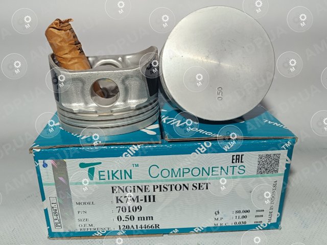 Поршень із пальцем +0.50мм (к-кт на двигун) K7M-III TEIKIN 70109-050