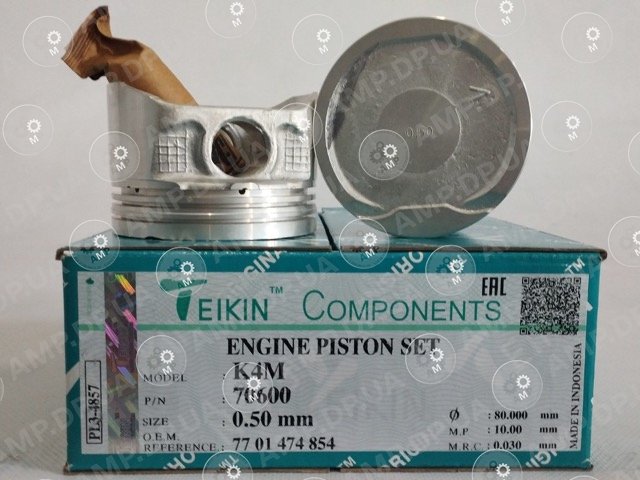 Поршень із пальцем +0.50мм (к-кт на двигун) K4M TEIKIN 70600-050