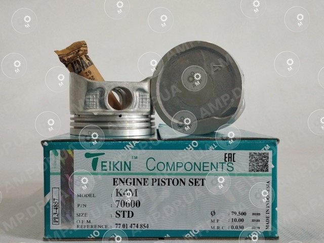 Поршень із пальцем STD (к-кт на двигун) K4M TEIKIN 70600-STD