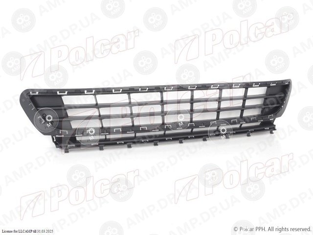 Решітка у бампері Volkswagen GOLF VII, 2012- POLCAR 95C227