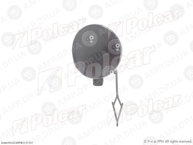 Заглушка гака буксирування Volkswagen Golf VII, 2012- POLCAR 95C296-9