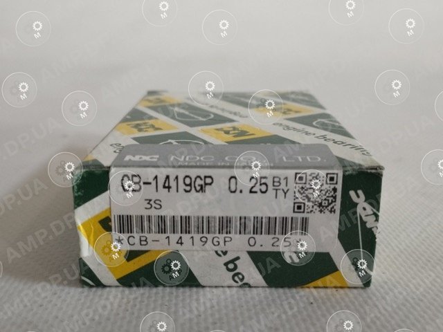 Вкладиші шатунові +0.25mm (к-кт на мотор) Toyota 1S, 2S, 3S, 4S, 5S NDC CB1419GP-025