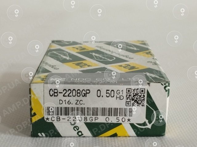 Вкладиші шатунові +0.50mm (к-кт на мотор) Honda D16A1, ZC NDC CB2208GP-050