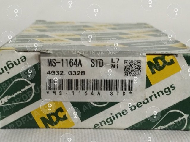 Вкладиші корінні STD (к-кт на мотор) Mitsubishi 4D65 NDC MS1164A-STD