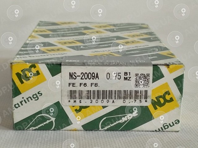 Вкладиші корінні +0.75mm (к-кт на мотор) Mazda F2, F6, F8(NEW), FE NDC MS2009A-075