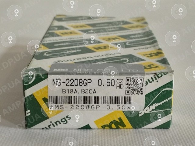Вкладиші корінні +0.50 (к-кт на мотор) Honda B18A, B20A, D16A1, ZC NDC MS2208GP-050